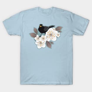 Waiting for the cherries // blue background T-Shirt